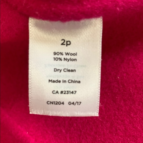 Talbots Ruffle-Neck Double-Face Jacket in Pink Size 2 Petite Lightweight Preppy - Picture 11 of 12